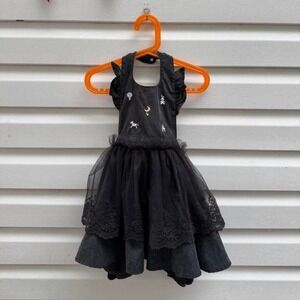 Cottoli whimsical black tulle dress